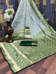 Charulata - Emerald Banarasi Silk Saree