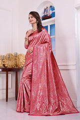 Chandrika Gajari Banarasi Silk Saree