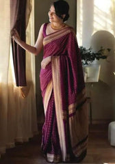 Wedding Wear Traditional Banarasi Soft Silk Saree