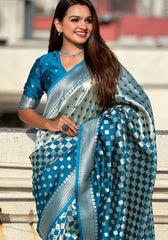 Ishita Firozi Banarasi Silk
