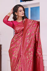 Gehna Gajari Banarasi Silk Saree