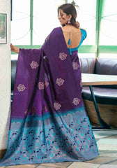 Himani Wine Kanjivaram Silk Saree