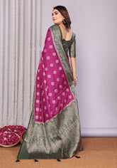 Pavitra Majenta Kanjivaram Silk Saree