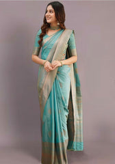Nimisha C.Green Banarasi Silk Saree