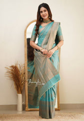 Nimisha C.Green Banarasi Silk Saree