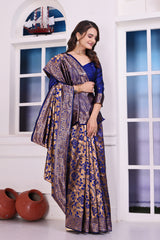 Gehna N.blue Banarasi Silk Saree
