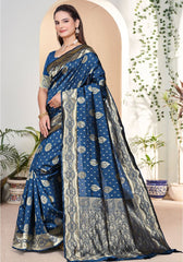 Yashika Morepeach Banarasi Silk Saree