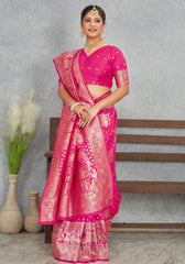 Janaki Rani Banarasi Soft Silk saree