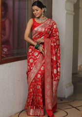 Aaradhya Banarasi silk saree