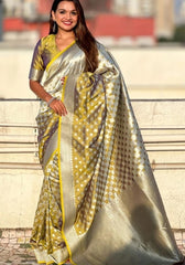 Ishita Mehandi Banarasi Silk Saree