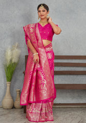 Janaki Rani Banarasi Soft Silk saree
