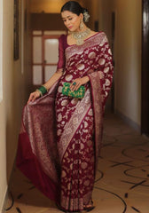 Aaradhya Banarasi silk saree