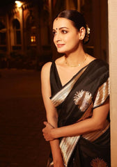 Hasti Black Kanjivaram Silk Saree