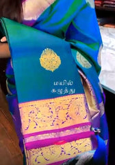 Lovely Blue Soft Silk Saree With Deserving Blouse Piece