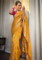 Tisha Gold Banarasi Silk Saree