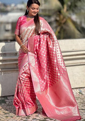 Ishita Gajari Banarasi Silk saree