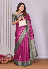 Pavitra Majenta Kanjivaram Silk Saree