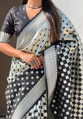 Ishita Black Banarasi Silk Saree