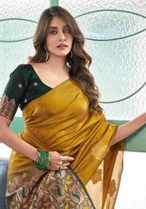 Himani Gold Kanjivaram Silk Saree