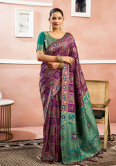 Anupama Bandhej Silk Saree