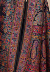 Glamorous N.blue Pashmina Saree With Artistic Minakari Work