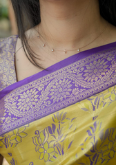 Roopshree Gold Kanjivaram Silk Saree