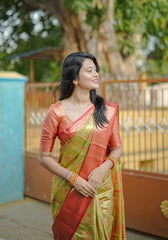 Roopshree Red Kanjivaram Silk Saree