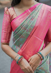 Roopshree Gajari Kanjivaram Silk Saree
