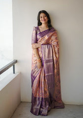 Roopshree Wine Kanjivaram Silk Saree