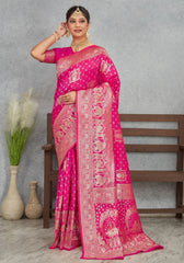 Janaki Rani Banarasi Soft Silk saree