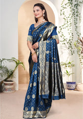 Yashika Morepeach Banarasi Silk Saree