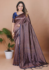 Aarohi N.Blue Banarasi Silk Saree