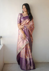 Roopshree Wine Kanjivaram Silk Saree