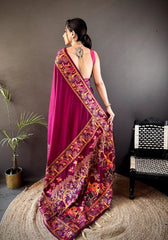 Ishani Rani Nylon Silk Saree