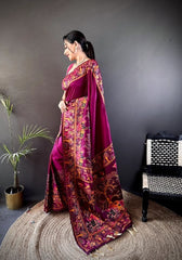 Ishani Rani Nylon Silk Saree
