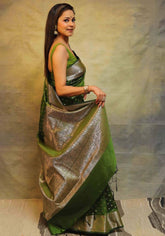 Suhani Mehendi Banarasi Silk Saree
