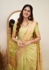 Nimisha Mehandi Banarasi Silk Saree