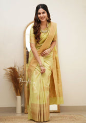 Nimisha Mehandi Banarasi Silk Saree