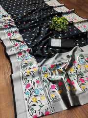 Aanya Black Paithni Silk Saree