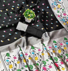 Aanya Black Paithni Silk Saree