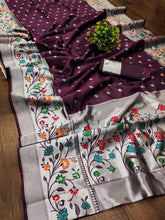 Aanya Wine Paithni Silk Saree