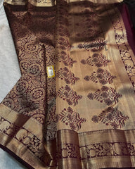 Samriddhi – Maroon Banarasi Silk Saree with Heritage Zari Work