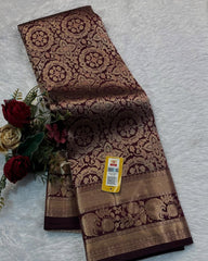 Samriddhi – Maroon Banarasi Silk Saree with Heritage Zari Work