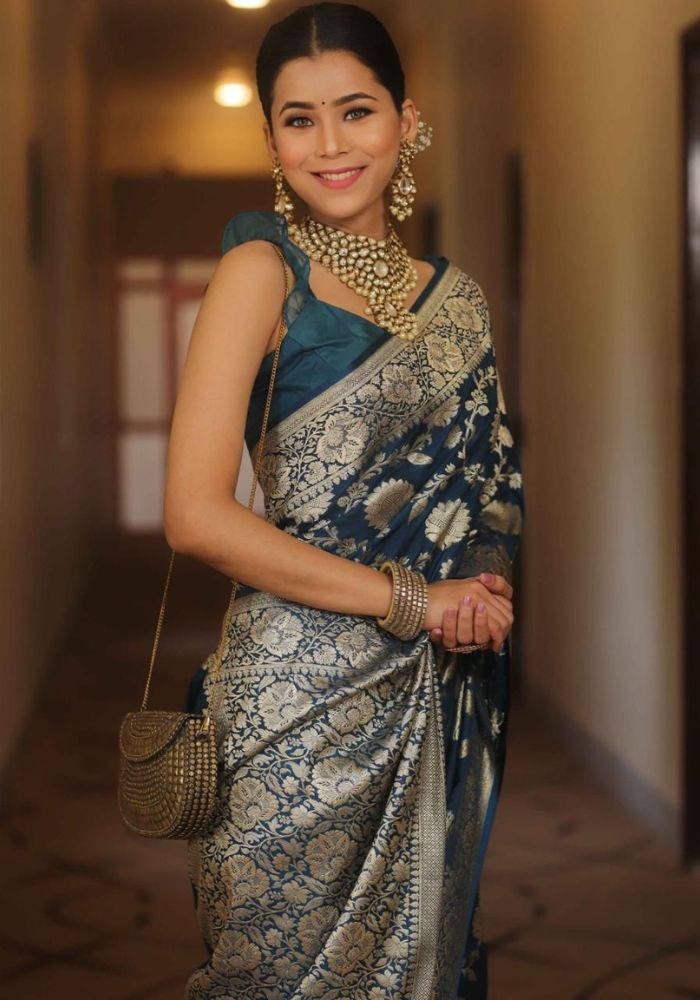 Aaradhya Banarasi silk saree