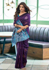 Himani Wine Kanjivaram Silk Saree