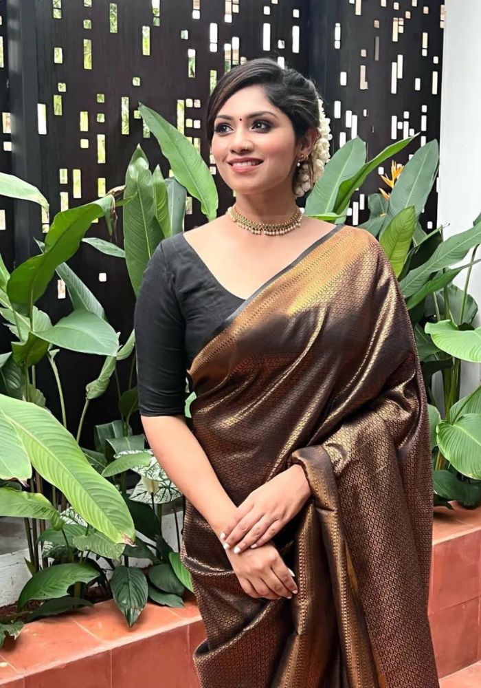 Kavya Black  Banarasi Silk Saree