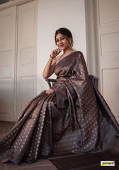 Khushi Coffee  Banarasi Silk Saree