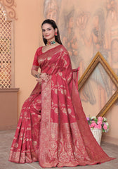 Palak Gajari Banarasi Silk Saree