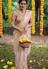 Kavya Tusser Banarasi Silk Saree
