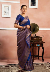 Raatrani Resham Banarasi Silk Saree